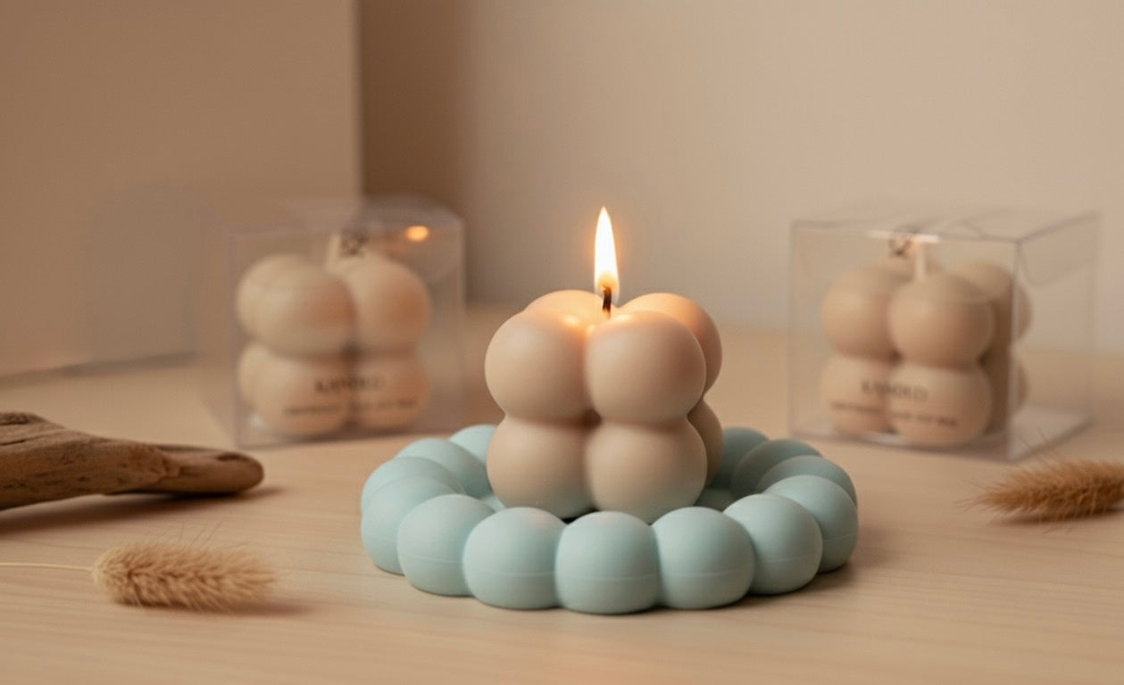 Mini Bubble Cube Candle