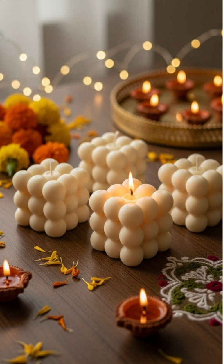 Bubble Cube Candle