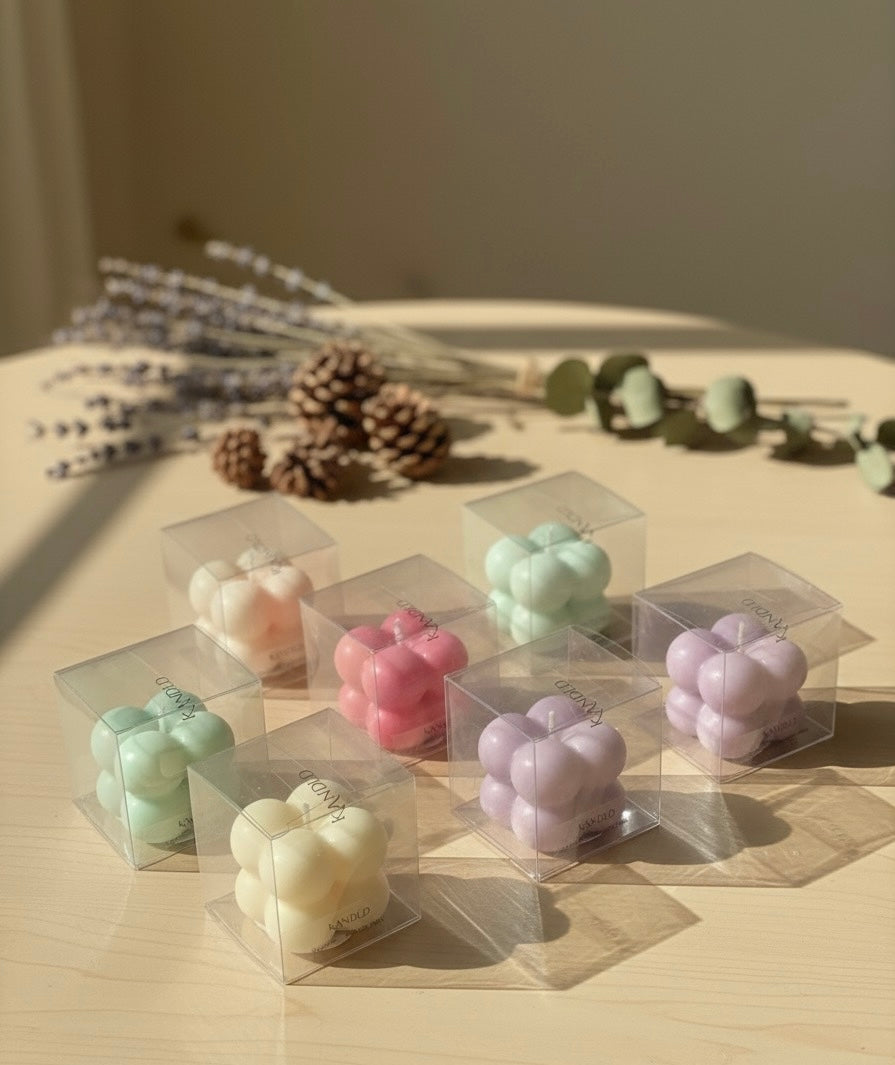 Mini Bubble Cube Candle