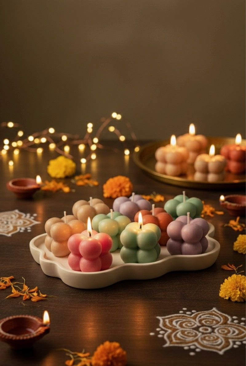Mini Bubble Cube Candle