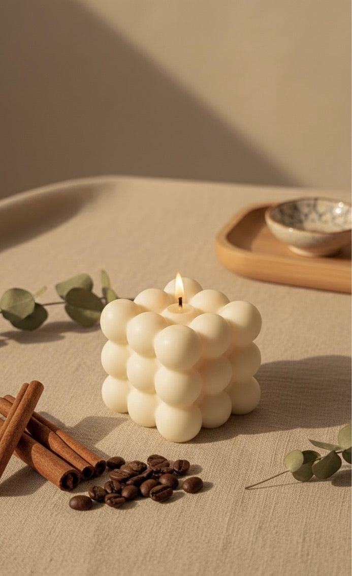 Bubble Cube Candle