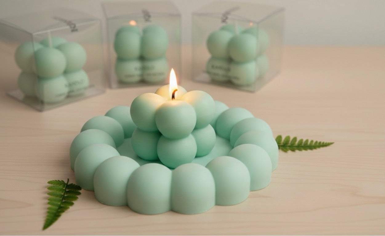 Mini Bubble Cube Candle