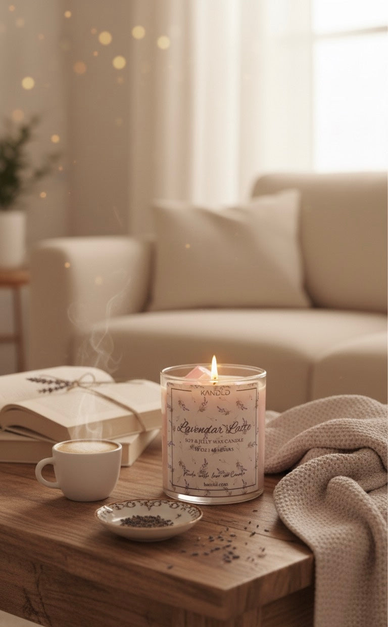 Lavender Latte Candle