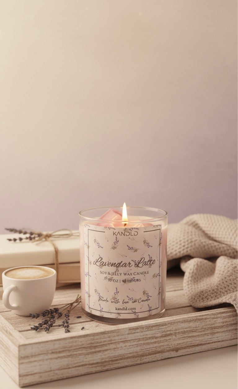 Lavender Latte Candle