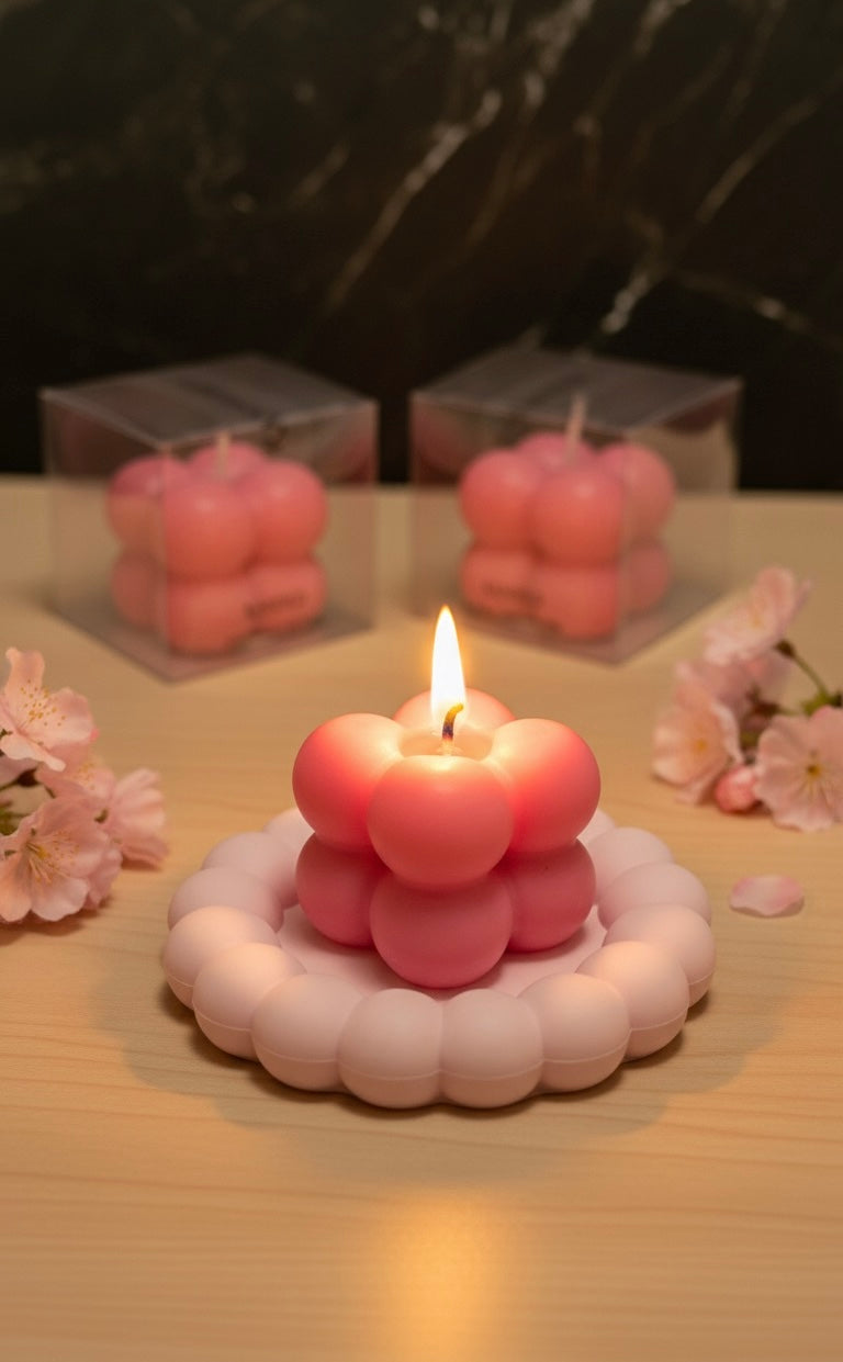 Mini Bubble Cube Candle