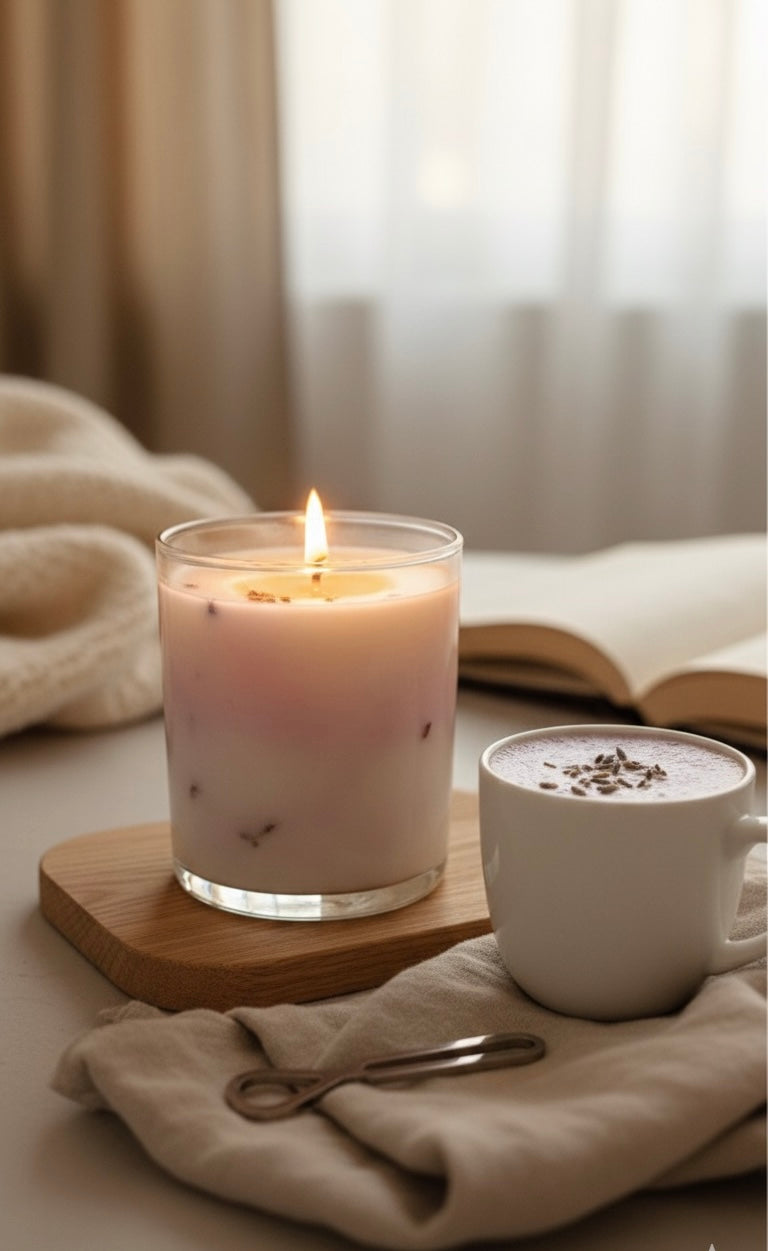 Lavender Latte Candle