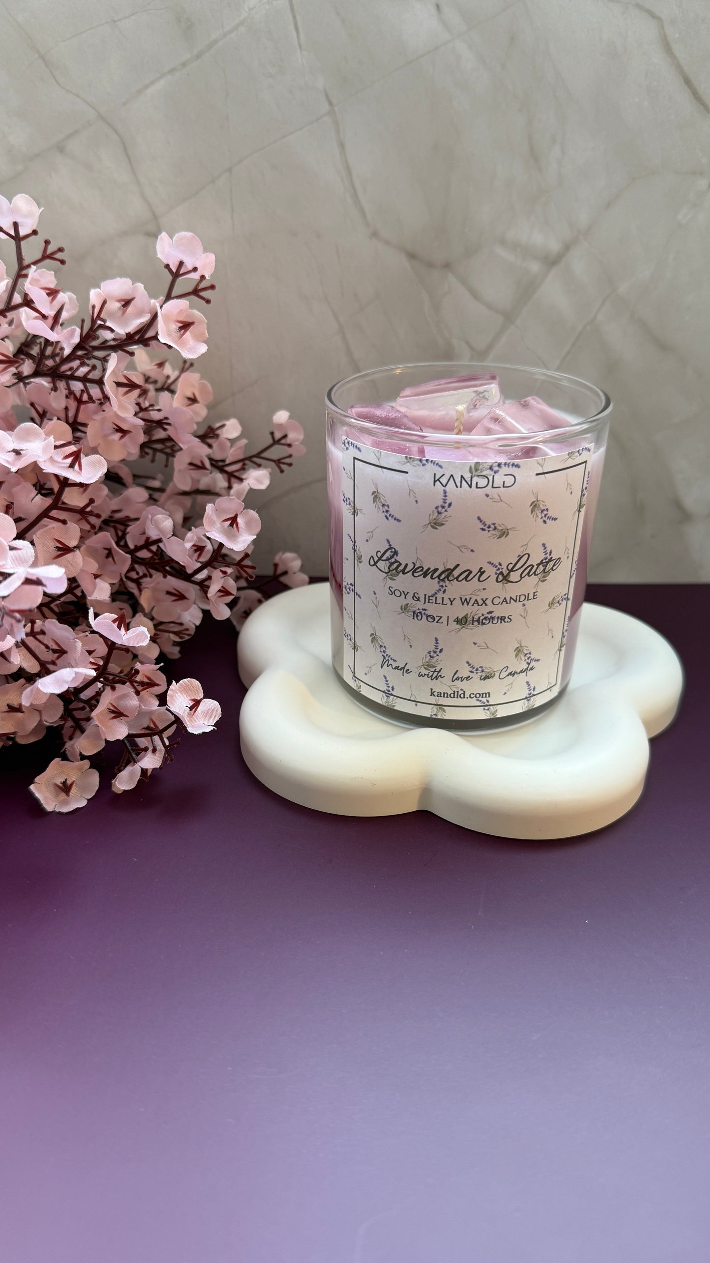 Lavender Latte Candle