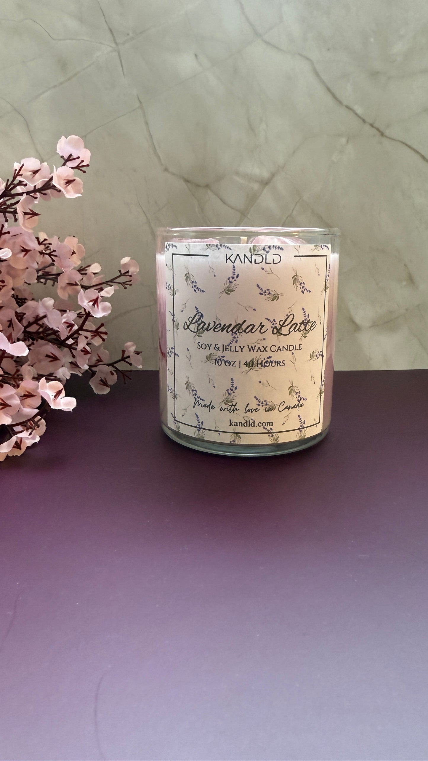 Lavender Latte Candle