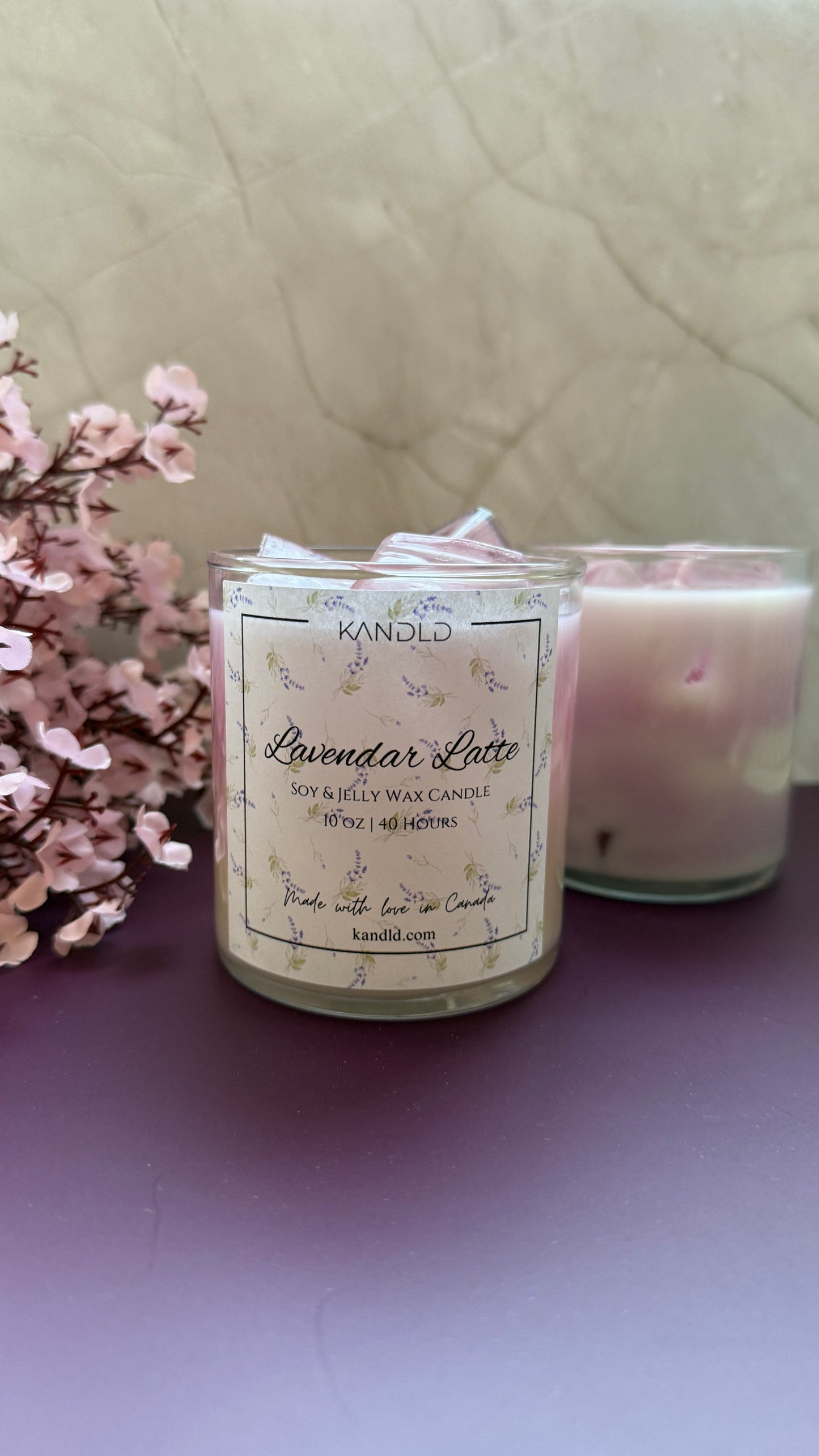 Lavender Latte Candle