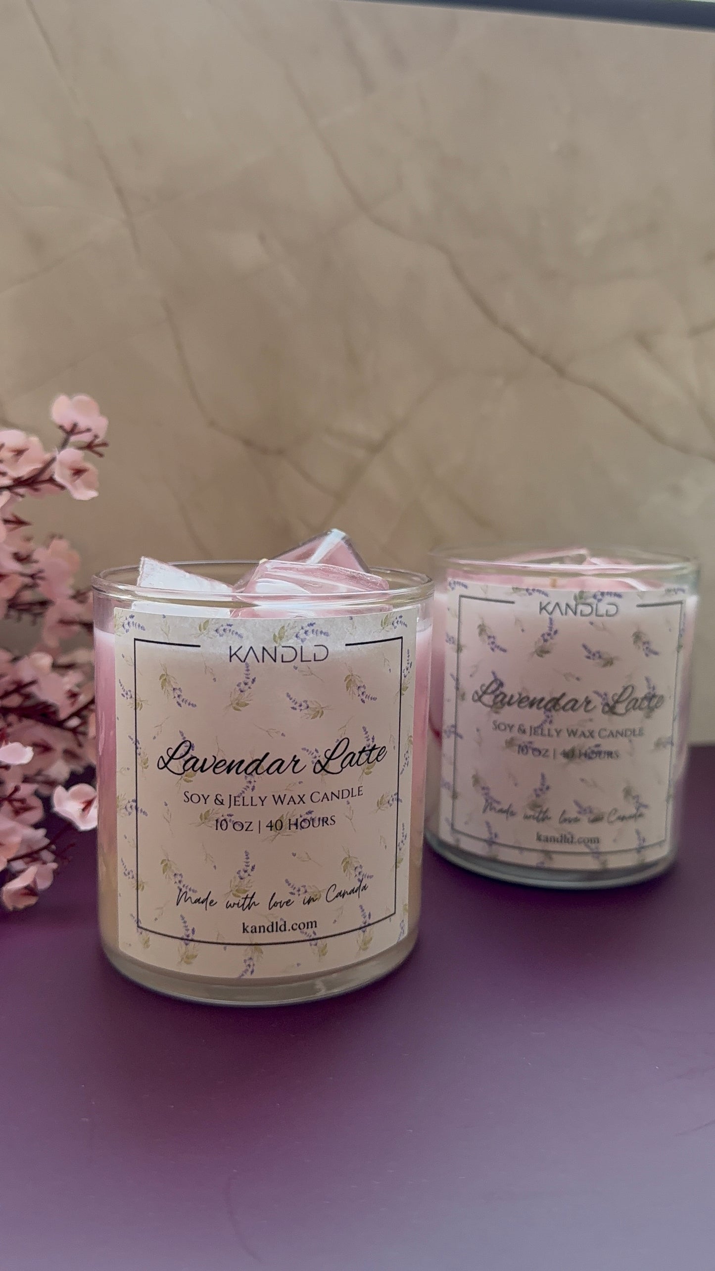 Lavender Latte Candle